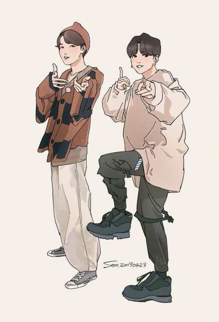 Бтс vhope art +18