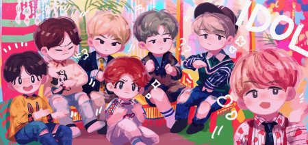 Бтс мультяшные