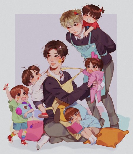 Бтс семья арт