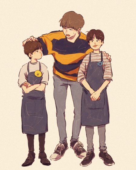 Бтс семья арт