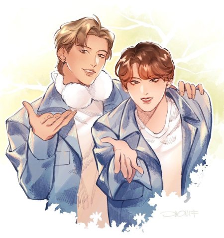 Намджины арты милые