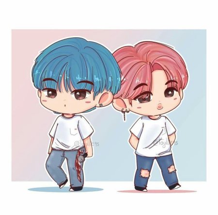 Чиби бтс тэхен