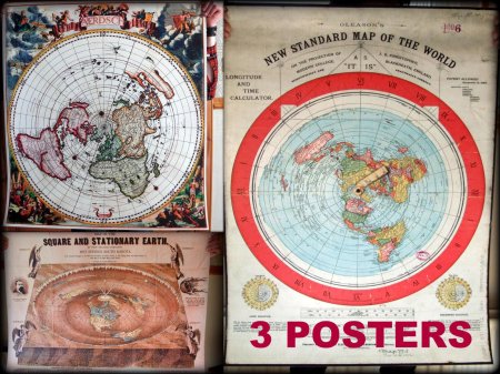 Карта плоской земли орландо фергюсона