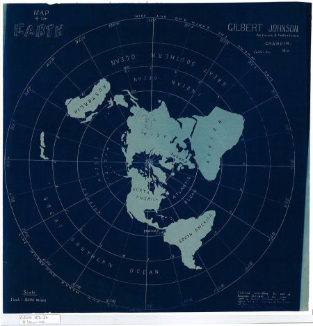 Карта плоской земли