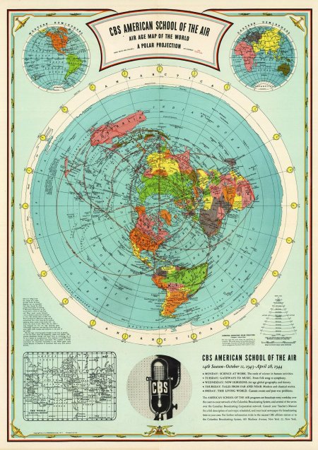 Плоская карта земли
