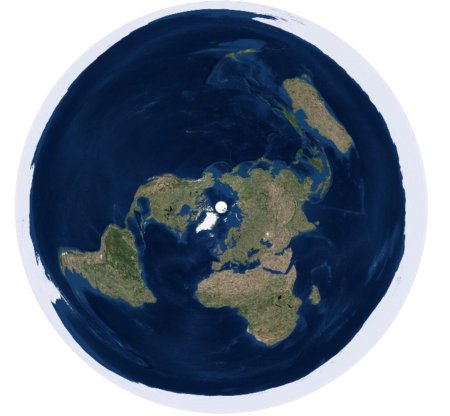 Плоская карта земли