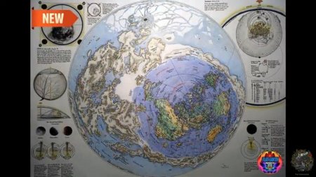 Карта плоская земля