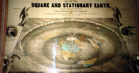 Карта плоской земли орландо фергюсона 1893