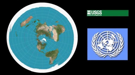 Карта оон плоская земля