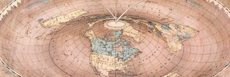 Карта плоской земли орландо фергюсона 1893