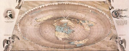 Карта плоской земли орландо фергюсона 1893