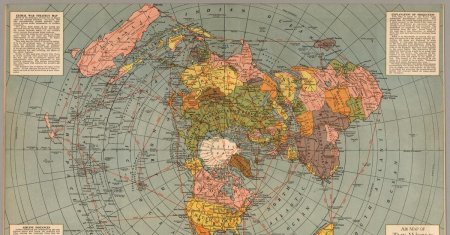 Карта плоской земли 1892