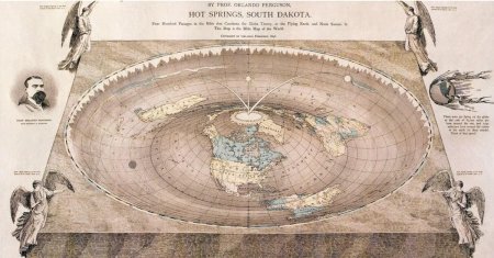 Карта плоской земли орландо фергюсона 1893