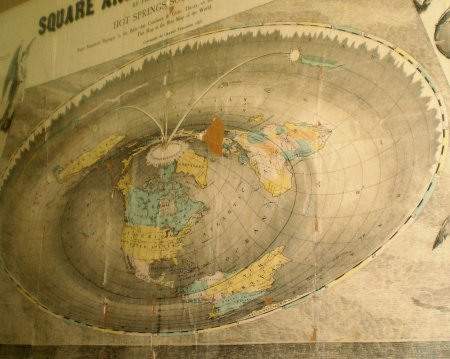 Карта плоской земли 1892