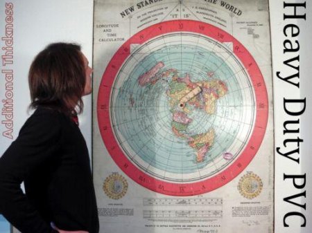 Карта глисона плоской земли