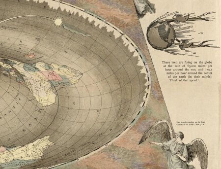 Карта плоской земли орландо фергюсона 1893