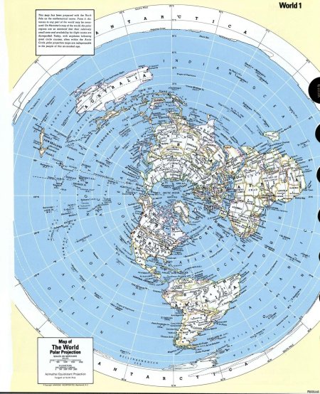 Карта плоская земля