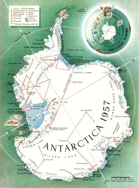 Древняя карта антарктиды