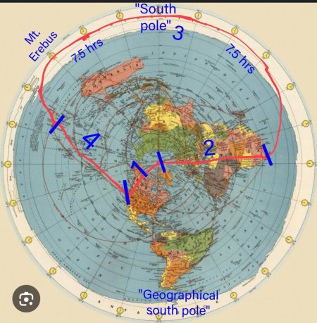 Плоская карта земли