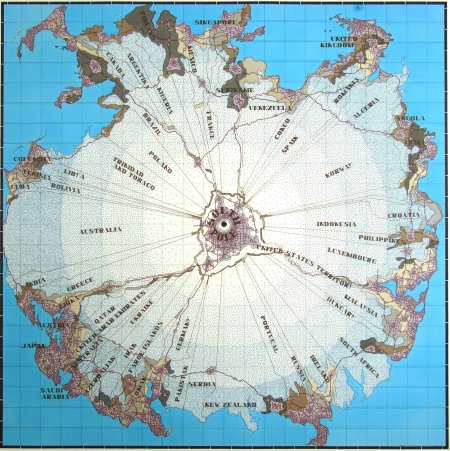 Карта антарктида