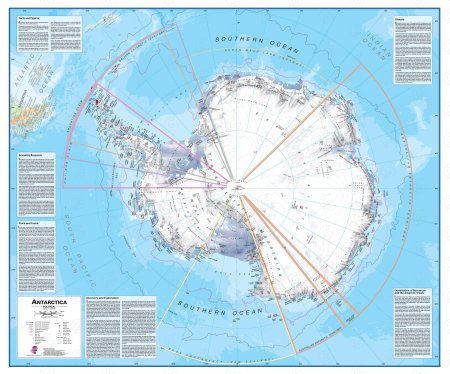 Карта антарктики
