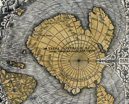 Карта меркатора антарктида