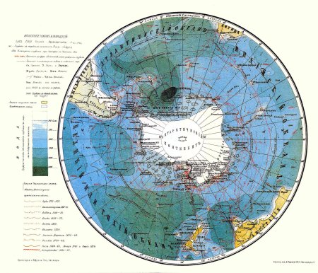Карта антарктида