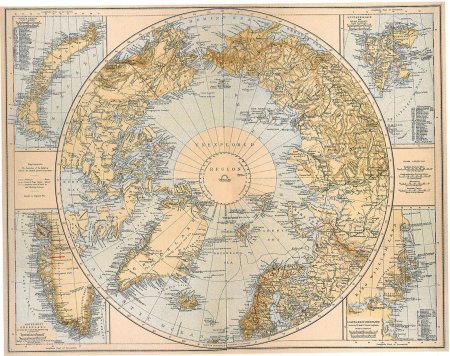 Карта земли 1892 года