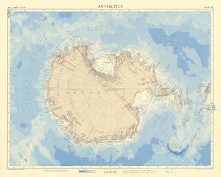 Карта антарктида