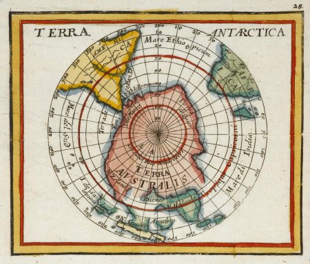Древняя карта антарктиды