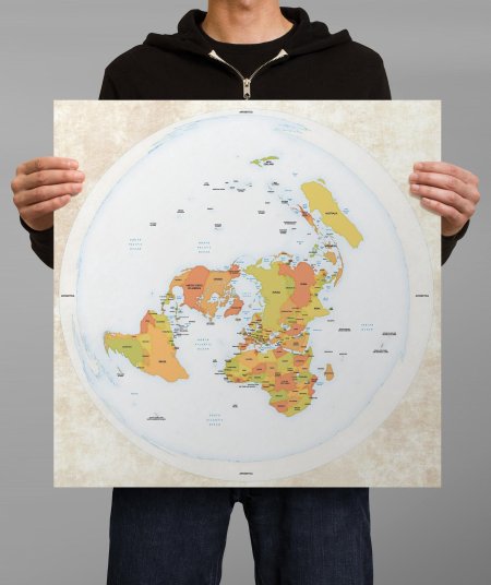 Плоская карта земли