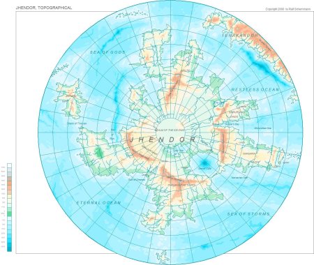 Физическая карта полушарий северный полюс