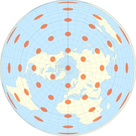 Равновеликая азимутальная ламберта