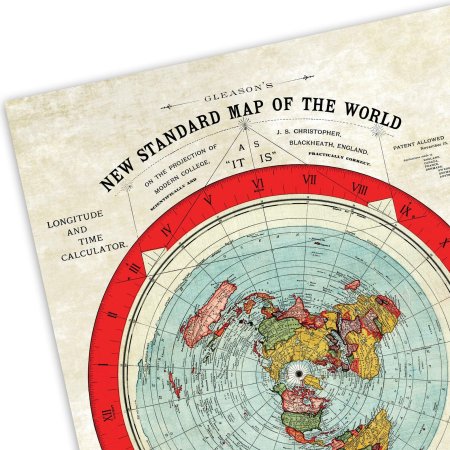 Плоская карта земли