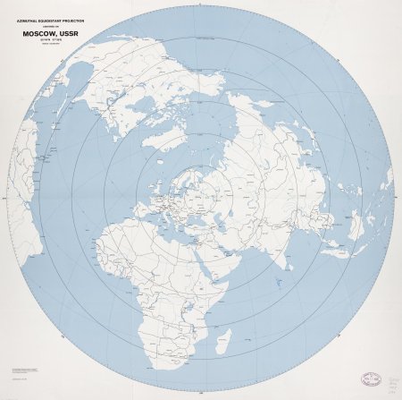 Азимутальная карта земли