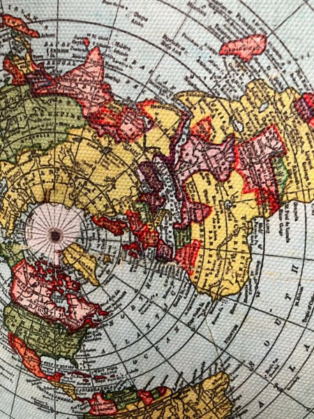 Карта глисона плоской земли