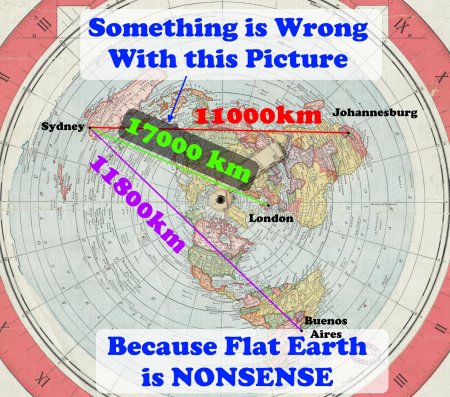 Карта плоской земли с другими землями