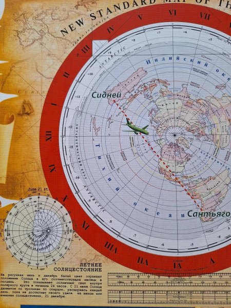 Карта плоская земля