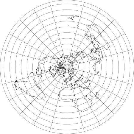 Равноугольная азимутальная проекция