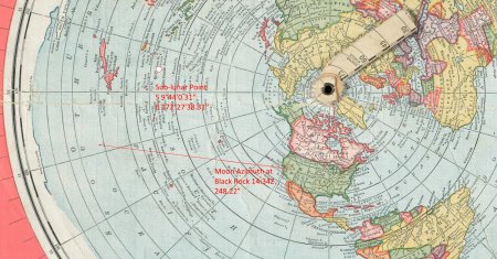 Карта плоская земля