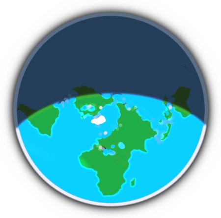 Карта плоская земля