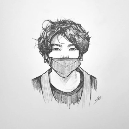 Рисунки бтс для срисовки