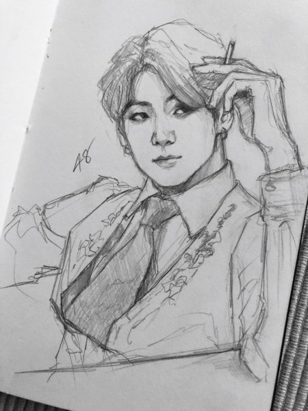 Бтс чонгук зарисовка