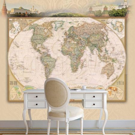 Фотообои карта мира