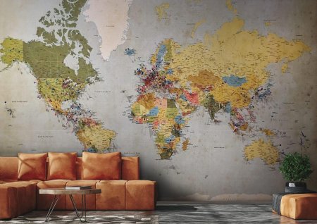 Фотообои карта