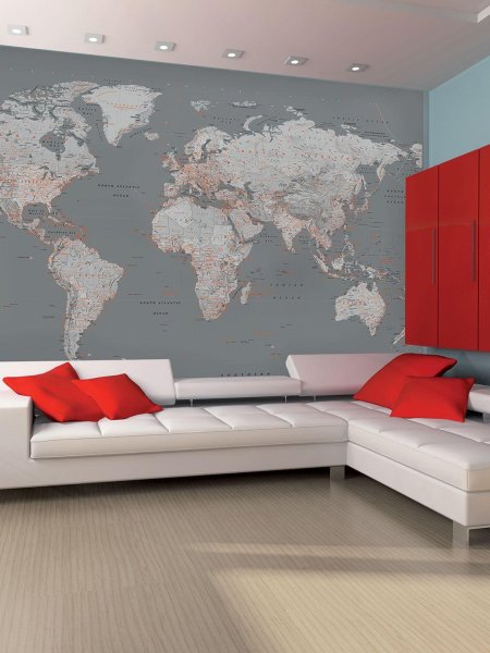 Фотообои карта мира