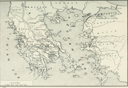 Пелопоннесская война на карте древней греции