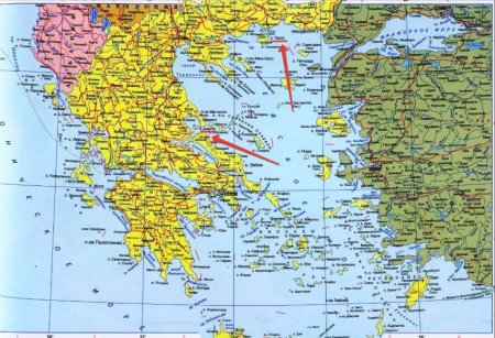 Карта турции и греции на русском языке географическая крупная