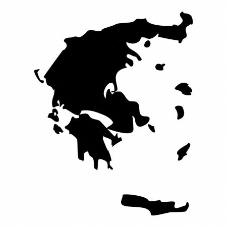 Контурная карта греции