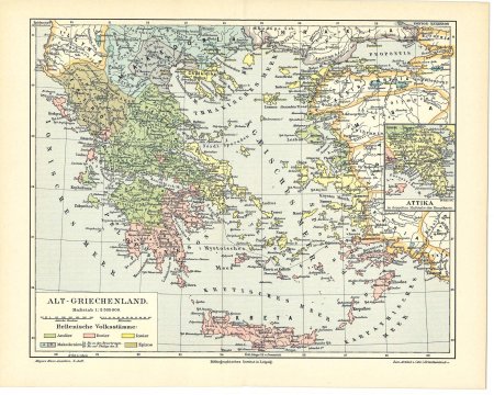 Карта древней греции
